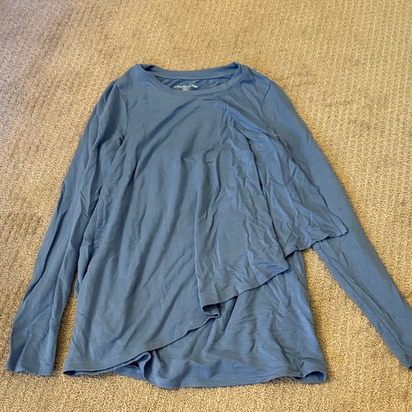 A Pea in the Pod Tops - A Pea in the Pod Blue Nursing Top